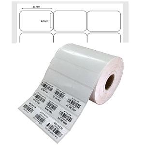 Giấy decal in mã vạch  (35x22)mm x 3tem x 50m